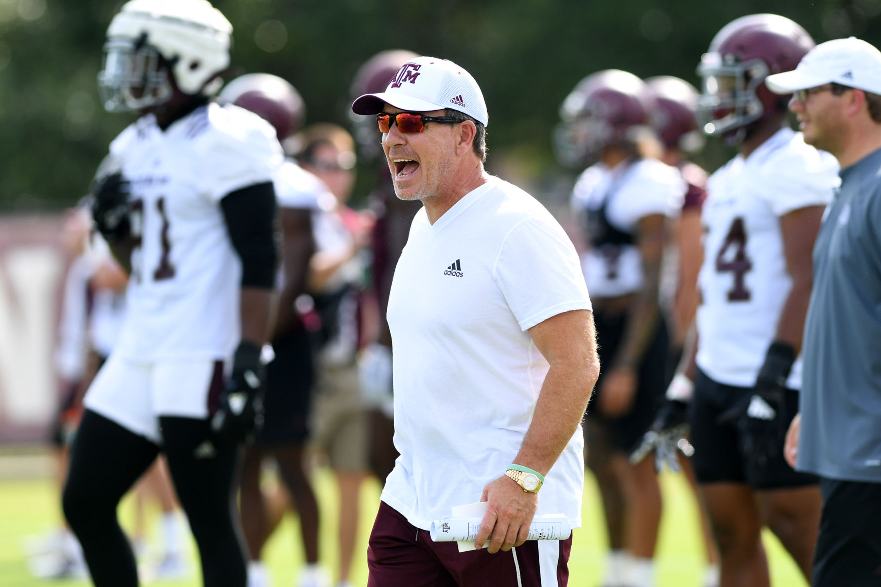 Texas A&M football practice